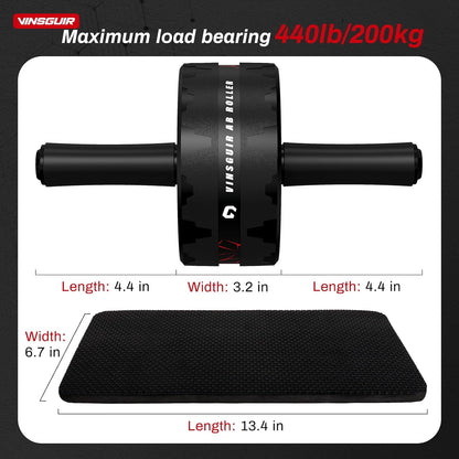 Ultimate Ab Roller Wheel for Home Gym - Complete Abs & Core Workout with Knee Pad Accessories for Full-Body Strength Training