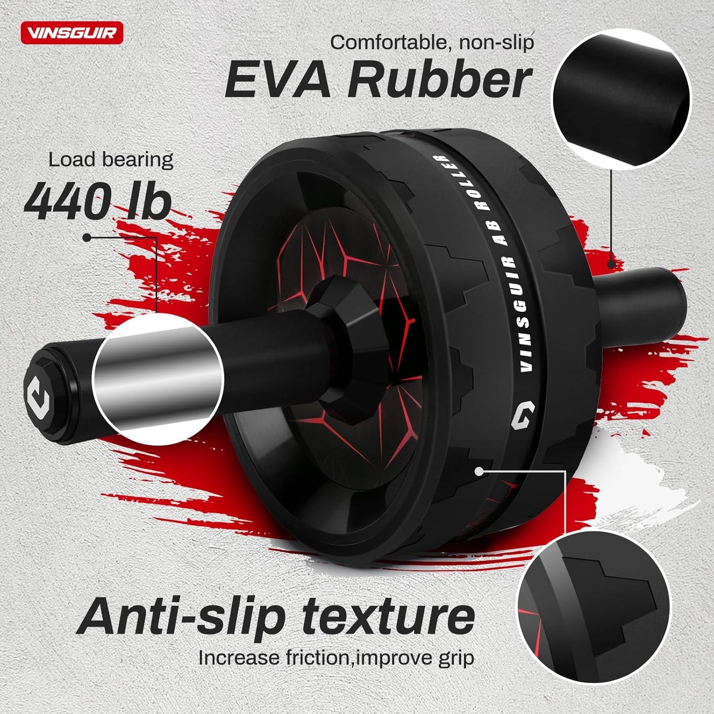 Ultimate Ab Roller Wheel for Home Gym - Complete Abs & Core Workout with Knee Pad Accessories for Full-Body Strength Training